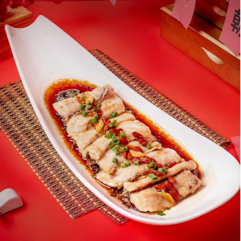 Soy & Sesame Steamed Fish